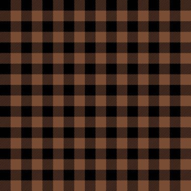 Tartan deseni. Kahverengi ekose kahve.