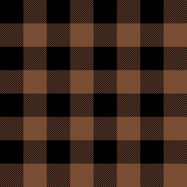 Tartan deseni. Kahverengi ekose kahve.