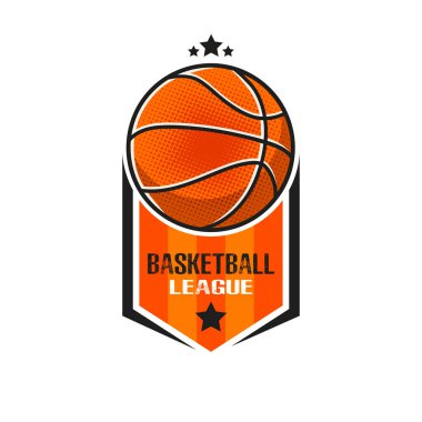 Basketbol logosu tasarım şablonu