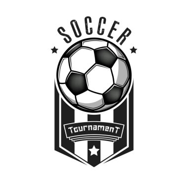 Futbol logosu tasarım şablonu