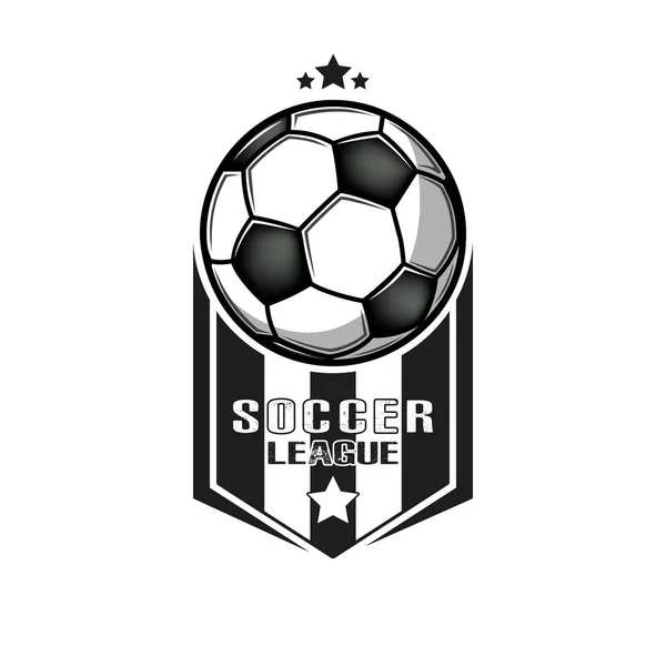 Plantilla de diseño del logotipo de fútbol — Archivo Imágenes Vectoriales