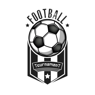 Futbol logosu tasarım şablonu
