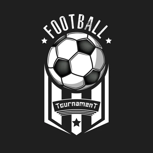 Mall för logotyp för fotboll — Stock vektor
