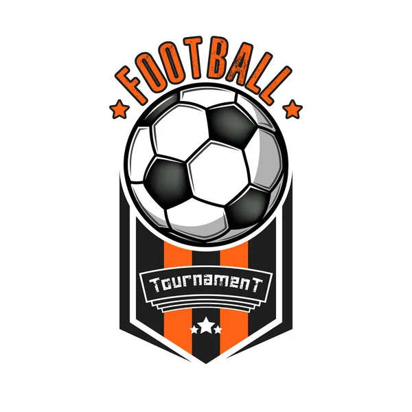 Voetbal logo ontwerp template — Stockvector