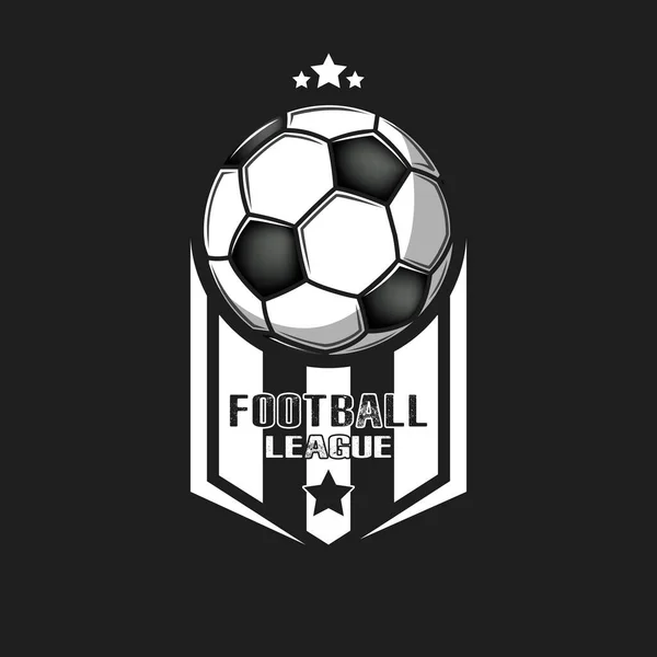 Plantilla de diseño logo fútbol — Archivo Imágenes Vectoriales