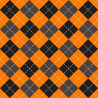 Cadılar Bayramı argyle ekose. İskoç kafesi arkaplanı
