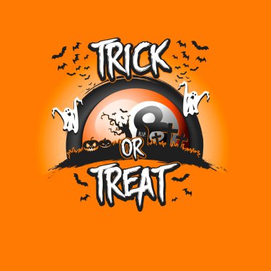 Cadılar Bayramı modeli. Şeker mi şaka mı ve bilardo topu