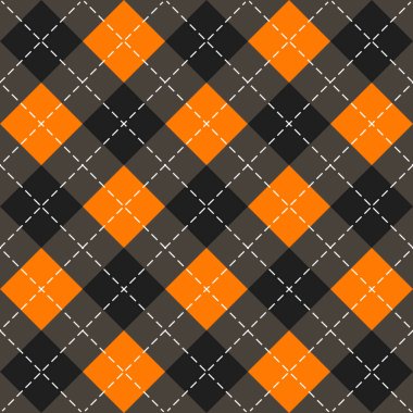 Cadılar Bayramı argyle ekose. İskoç kafesi arkaplanı
