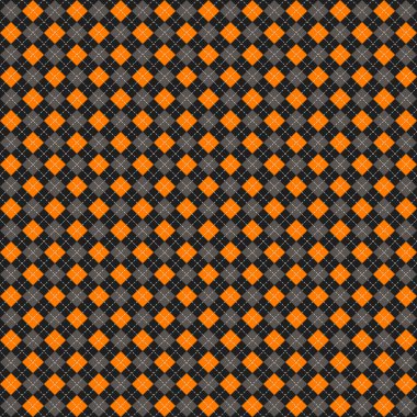 Cadılar Bayramı argyle ekose. İskoç kafesi arkaplanı