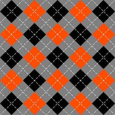Cadılar Bayramı argyle ekose. İskoç kafesi arkaplanı