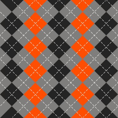 Cadılar Bayramı argyle ekose. İskoç kafesi arkaplanı