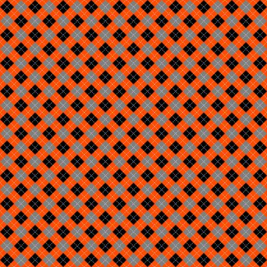 Cadılar Bayramı argyle ekose. İskoç kafesi arkaplanı