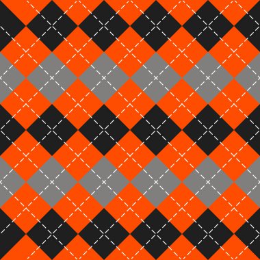 Cadılar Bayramı argyle ekose. İskoç kafesi arkaplanı