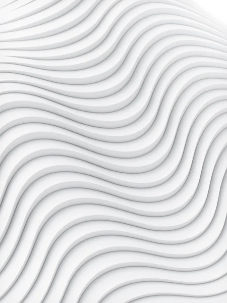 Wave Band Oppervlakte Abstracte Witte Achtergrond Digitale Illustratie — Stockfoto