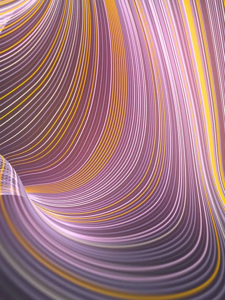 デジタル抽象的な色線 レンダリングのバック グラウンド — ストック写真