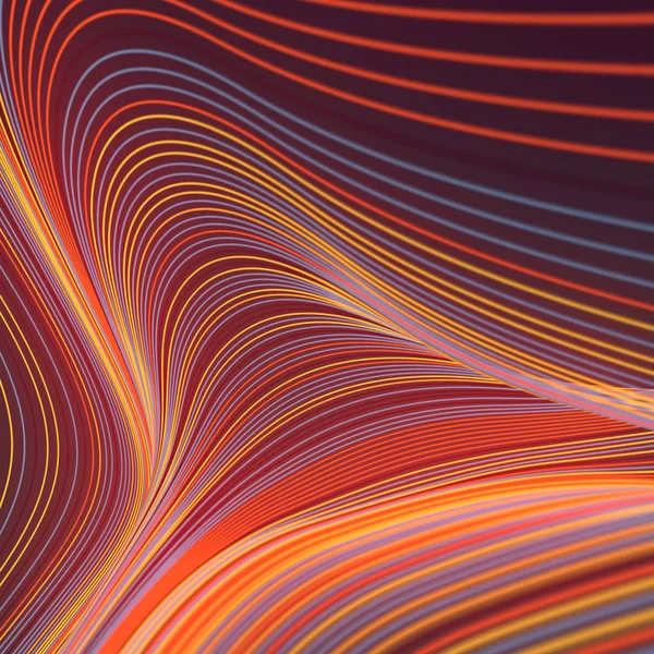 Dijital özet satırları 3d işleme arka plan renkli.