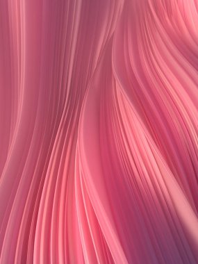 Soyut bükülmüş şekil. Bilgisayar geometrik şekil oluşturulan. 3D render