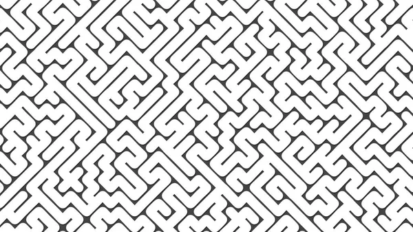 Vierkant Wit Labyrint Vorm Concept Rendering — Stockfoto