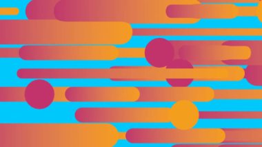 Soyut 3d render renkli geometrik şekiller. Bilgisayar döngü animasyon oluşturulan. Geometrik desen. 4k Uhd