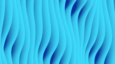 Renkli dalga gradyan döngü animasyon. Gelecekteki geometrik desenler hareketli arka plan. 3D render. 4k Uhd