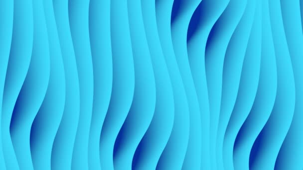 Colorful wave gradient loop animation. Future geometric patterns motion background. 3d rendering. 4k UHD — Stock Video