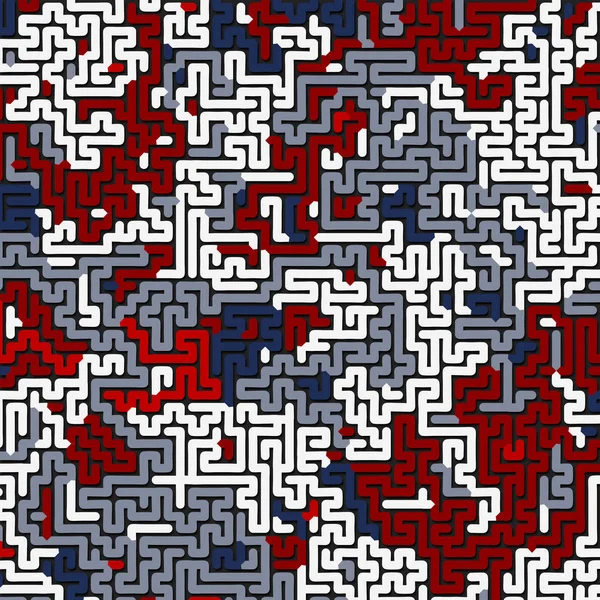 Abstracte Patroon Labyrint Concept Achtergrond Van Futuristische Samenstelling Van Driedimensionale — Stockfoto