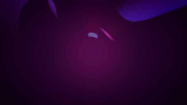 Abstrait 3d rendu rose Light Strokes. Animation colorée sur fond sombre. 4K, résolution Ultra HD . — Video
