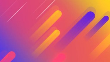 Soyut 3d render renkli geometrik şekiller. Bilgisayar döngü animasyon oluşturulan. Geometrik desen. 4k Uhd