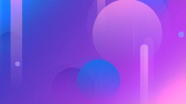 Soyut 3d render renkli geometrik şekiller. Bilgisayar döngü animasyon oluşturulan. Geometrik pembe desen. 4k Uhd