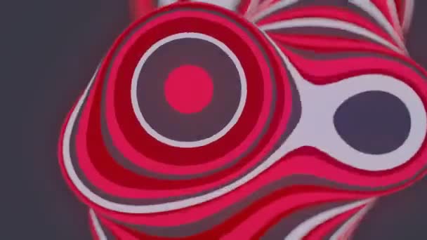 Animation colorée de forme tranchée. Fond de rendu 3D géométrique abstrait généré par ordinateur. 4K, résolution Ultra HD 