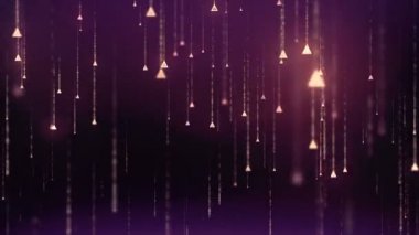 Arka plan ışıltılı parçacıklar Festival yağmur gibi düşen animasyonla. 4k, Ultra Hd kararlılık
