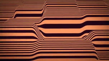 Çizgiler hareket retro tarzı animasyon arka plan. Sorunsuz döngü. 3D render. 4k, Ultra Hd kararlılık.