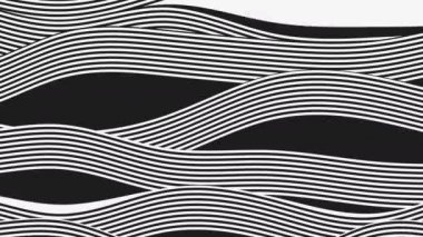 Hareket animasyon arka plan siyah ve beyaz çizgiler. Sorunsuz döngü. 3D render. 4k, Ultra Hd kararlılık.