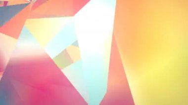 Soyut geometrik poligonal hareketli arka plan. Kurumsal video animasyon ilmekledi. 3D render. 4k, Ultra Hd kararlılık.