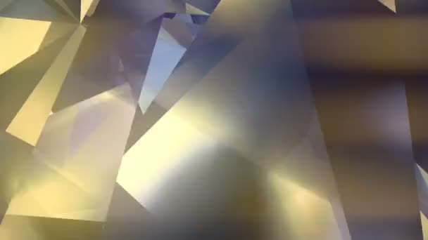 Fondo geométrico abstracto de movimiento poligonal. Animación en bucle corporativa de vídeo. renderizado 3d. Resolución 4K, Ultra HD . — Vídeo de stock