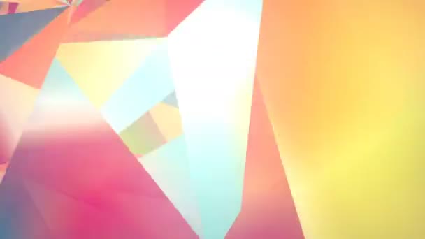 Abstract geometric polygonal motion background. Video corporate looped animation. 3d rendering. 4K, Ultra HD resolution. — Stock Video