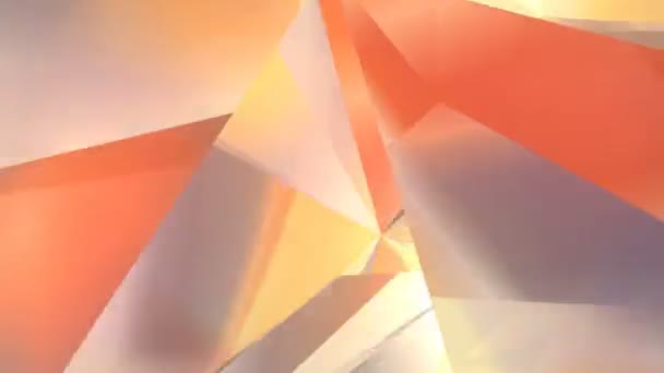 抽象化された幾何学的な多角形運動の背景。ビデオ企業ループ アニメーション。3 d レンダリング。ウルトラ Hd 解像度 4 k. — ストック動画