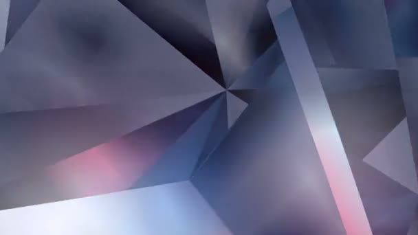 Fondo geométrico abstracto de movimiento poligonal. Animación en bucle corporativa de vídeo. renderizado 3d. Resolución 4K, Ultra HD . — Vídeo de stock