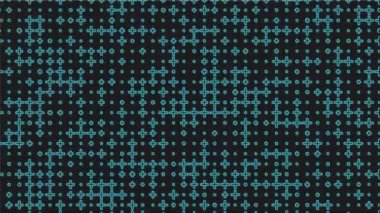 Artı işaretleri neon ışık yayan soyut animasyonla. 3D render. 4k, Ultra Hd kararlılık