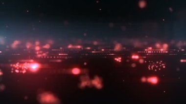 Arka plan ışıltılı parçacıklar Festival yağmur gibi düşen animasyonla. 4k, Ultra Hd kararlılık