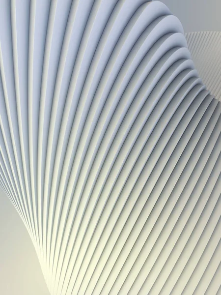 Witte Streep Architecturale Futuristische Patroon Achtergrond Render Illustratie — Stockfoto