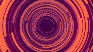 Renkli daireler 3D render bileşimi soyut. Bilgisayar döngü animasyon oluşturulan. Geometrik desen. 4k Uhd