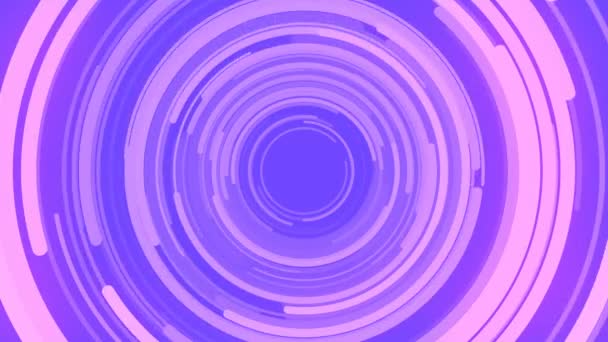 Abstrakte 3D-Darstellung von mehrfarbigen Kreisen. Computergenerierte Schleifenanimation. geometrisches Muster. 4k uhd — Stockvideo