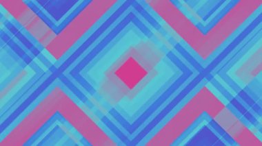 Soyut 3d render renkli geometrik şekiller. Bilgisayar döngü animasyon oluşturulan. Geometrik desen. 4k Uhd