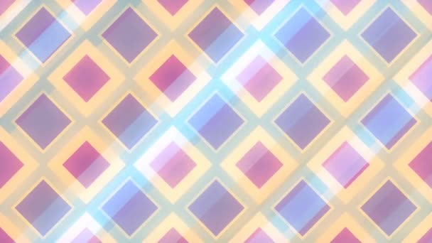 Abstrakcja 3d renderowania kolorowych kształtów geometrycznych. Komputerze generowane pętli animacji. Geometryczny wzór. 4k Uhd — Wideo stockowe