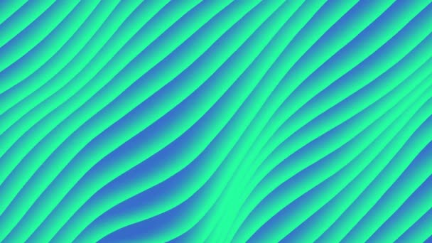 Colorful Wave Gradient Loop Animation Abstract Minimal Design Future Geometric — Stock Video