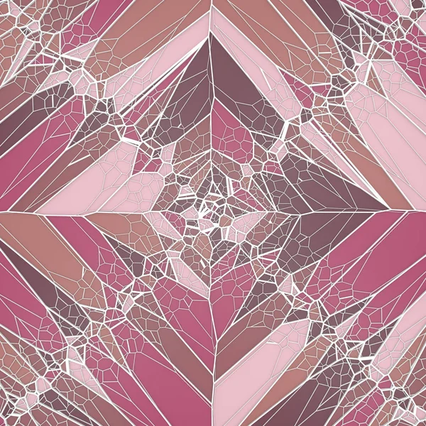 Concepto Abstracto Ciencia Geométrica Color Voronoi Baja Textura Patrón Teselado —  Fotos de Stock