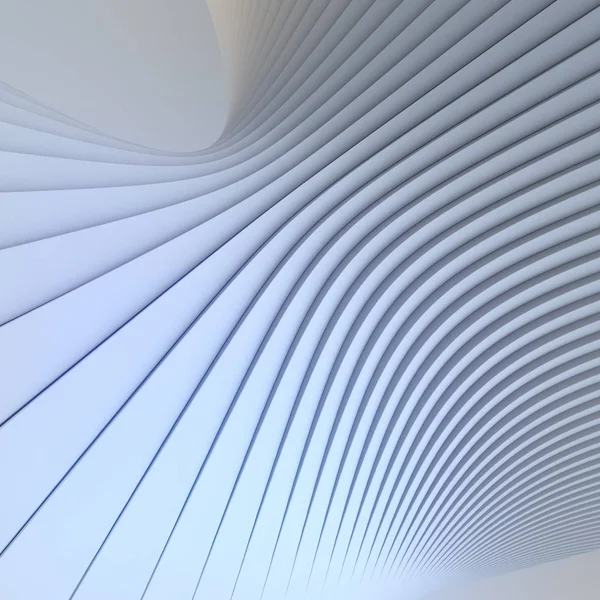 Λευκή Λωρίδα Αρχιτεκτονικό Πρότυπο Φουτουριστικό Φόντο Απεικόνιση Απόδοσης — Φωτογραφία Αρχείου