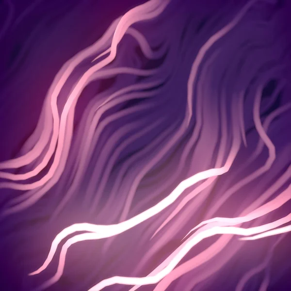 Curled Wire Futuristic Pattern Surrounded Violet Mist Abstract Lines Flow — Stock Photo, Image