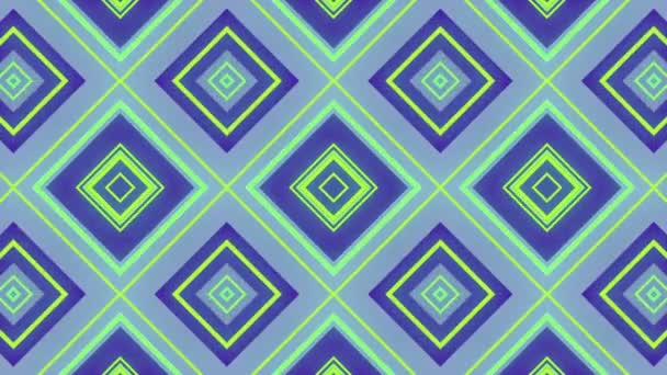 Abstrakta 3d-rendering av färgade geometriska former. Datorgenererade loop animation. Geometrisk rörelse mönster. 4k Uhd — Stockvideo